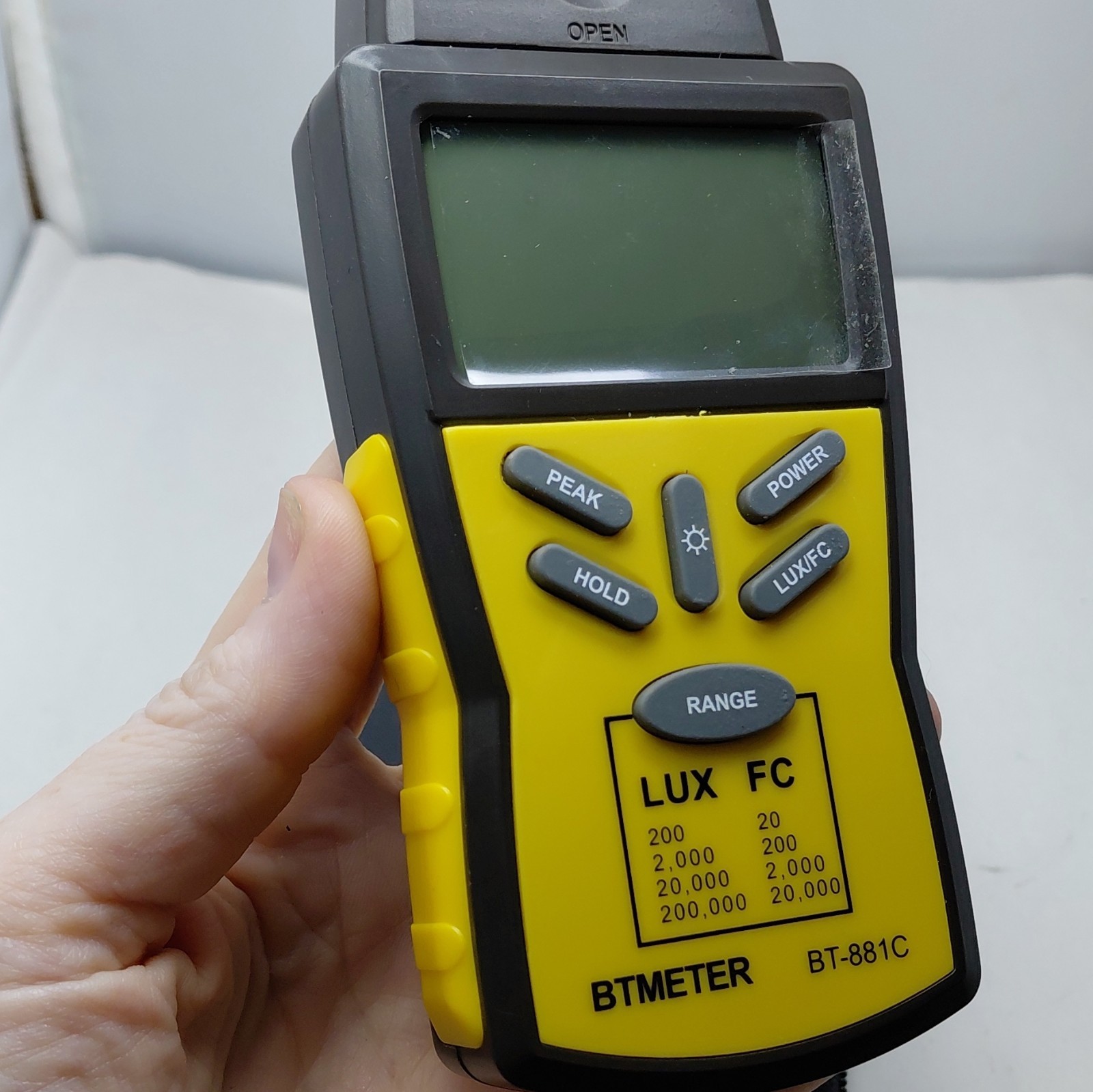 Digital Illuminance Light Meter BT-881 Lux/FC PhotometerLuxmeter Sensor