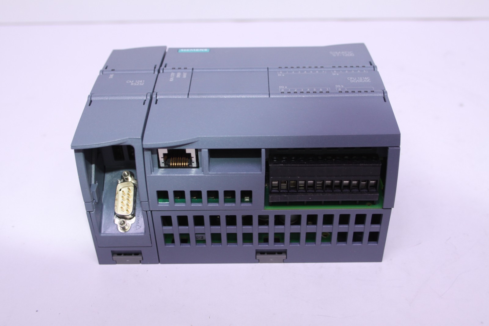 Siemens 6ES7214-1AG40-0XB0 S7-1200 CPU 1214C PLC & CM 1241 RS232 Serial Module