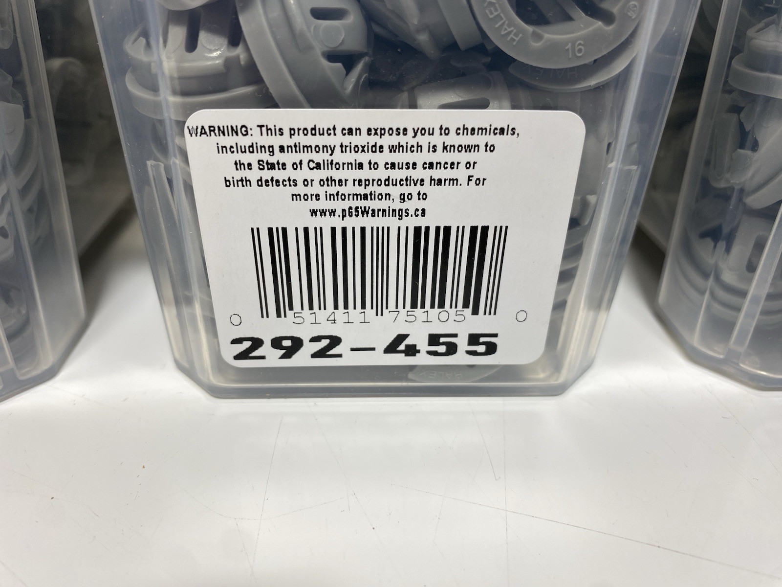 400 Count Halex 3/8 in. – 1/2 in. Knockout Non-Metallic Push-In Connector 75105B