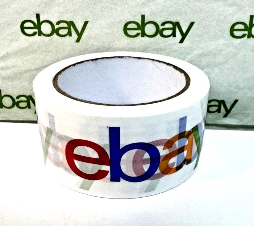1~2 Rolls eBay Branded Packing Tape Packaging Shipping Tape 2″x75 Yard