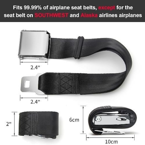 Airplane Seat Belt Extender, Adjustable 7-32″ Airplane Seatbelt Extender – FITS