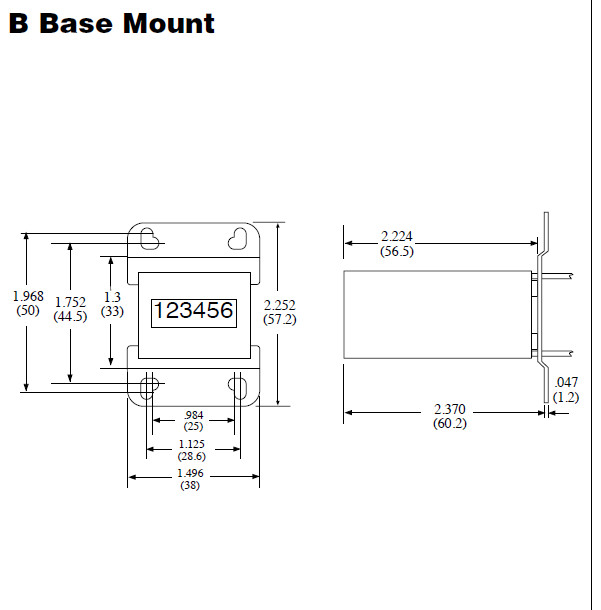 KEP KE610 24V DC Non Resettable Analog Mechanical Impulse Counter Kessler Ellis