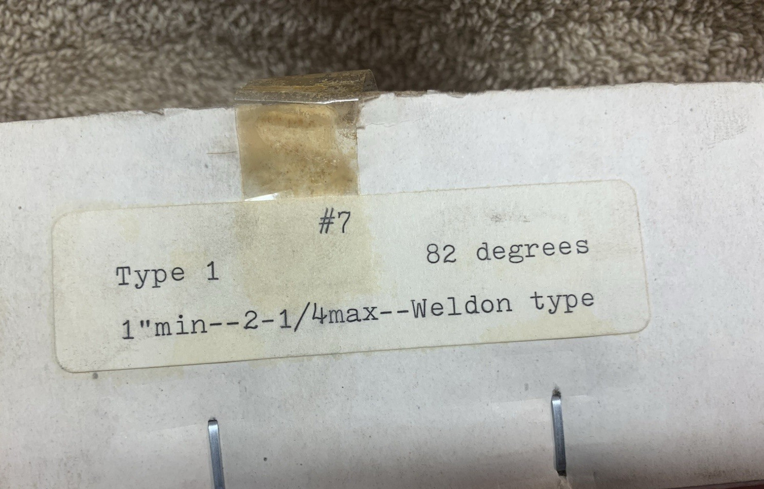 Machinist Tools: #0 To #7 ACCU-CUT-TOOLS Weldon Type Countersinks 82º (NOS)