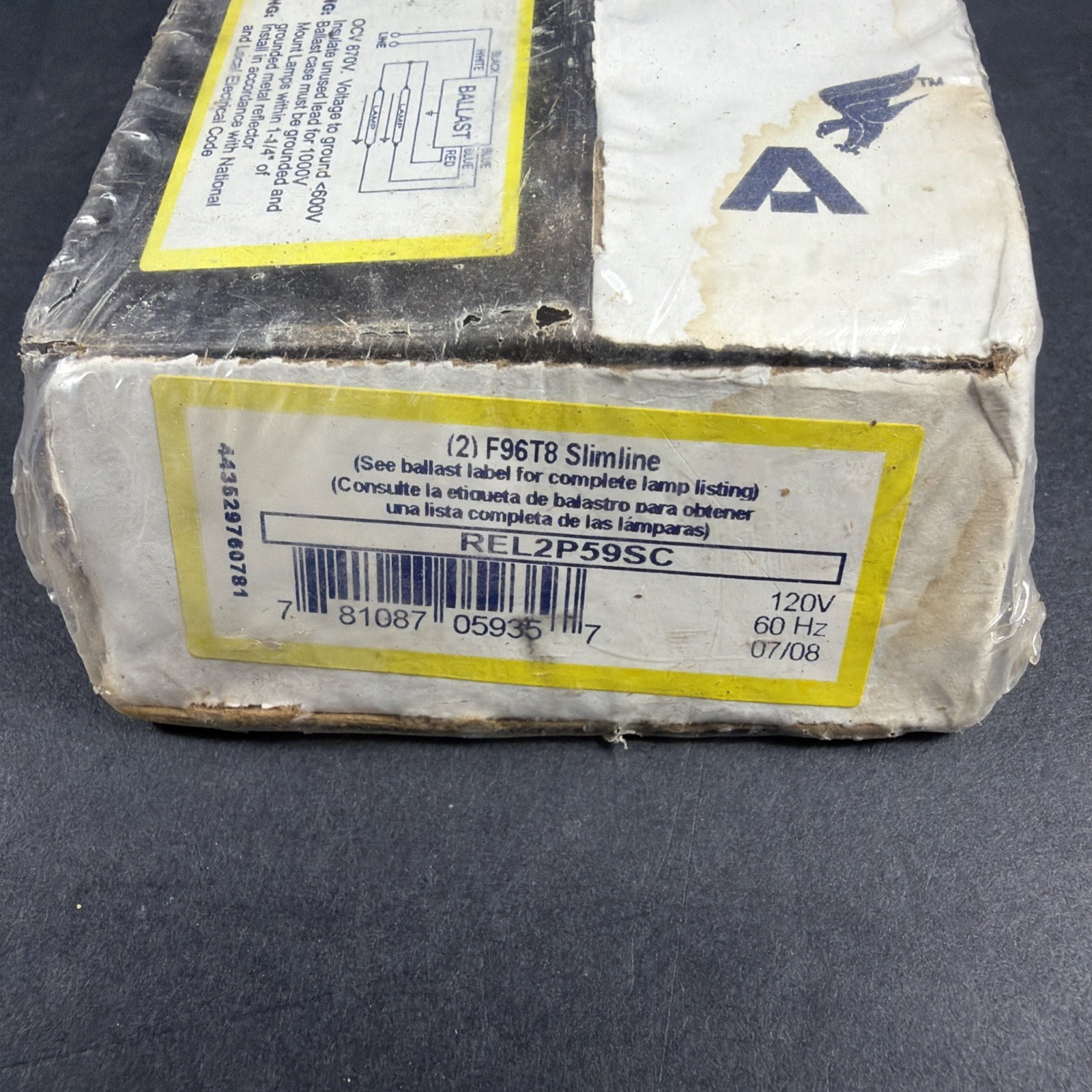 Advance REL-2P59-SC Fluorescent Ballast 59w 120v-ac Sealed New