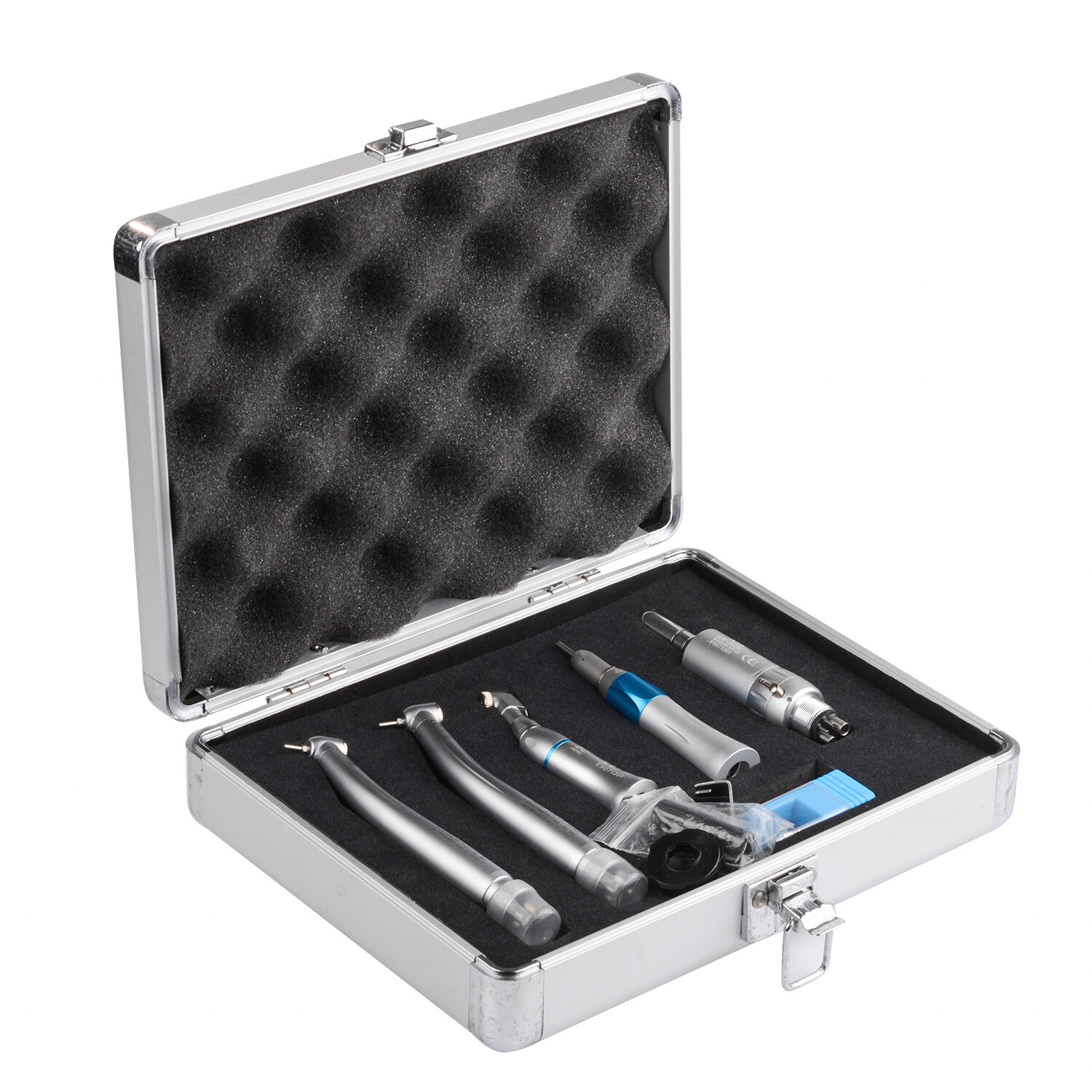 NSK Style Dental High Low Speed Handpiece Kit 4H Push Button with Aluminum Case