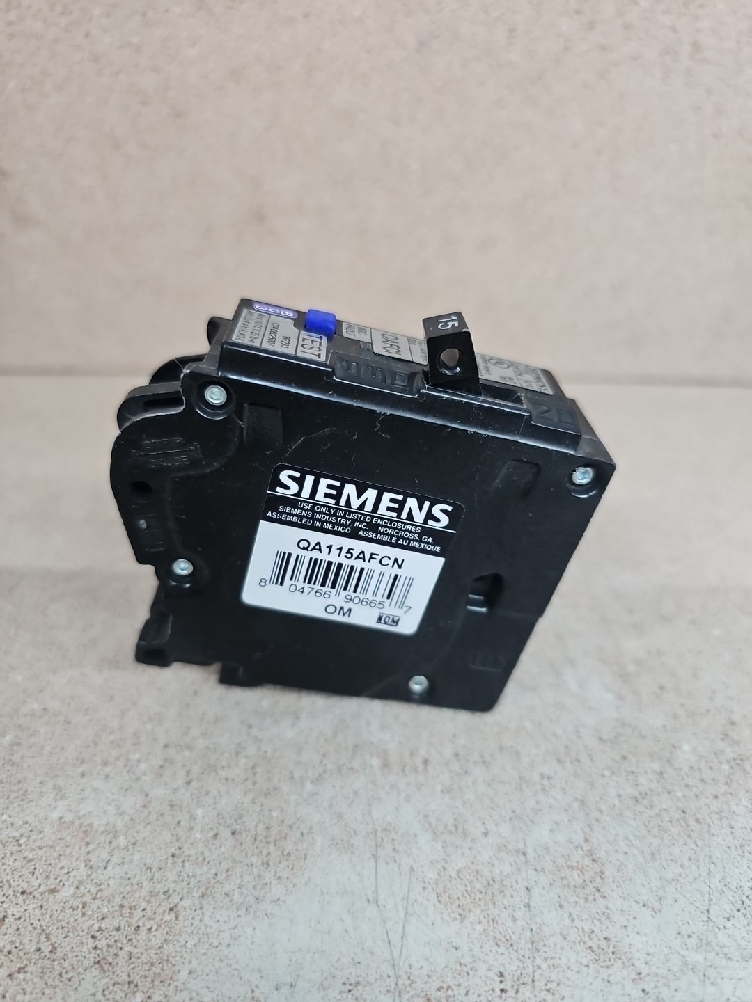 Siemens QA115AFCN Circuit Breaker AFCI 15A 1-Pole 120/240V