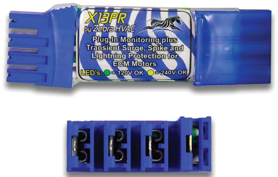 Zebra Instruments X13PR ECM Motor Surge Protector Plug-In Transient, Lightning,