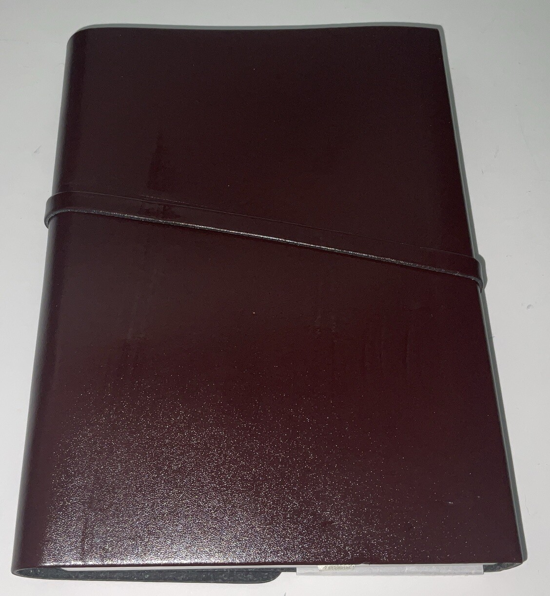 Gallery Leather Co. Red Bonded Leather Journal 192 Ruled Gold Edge Pages New