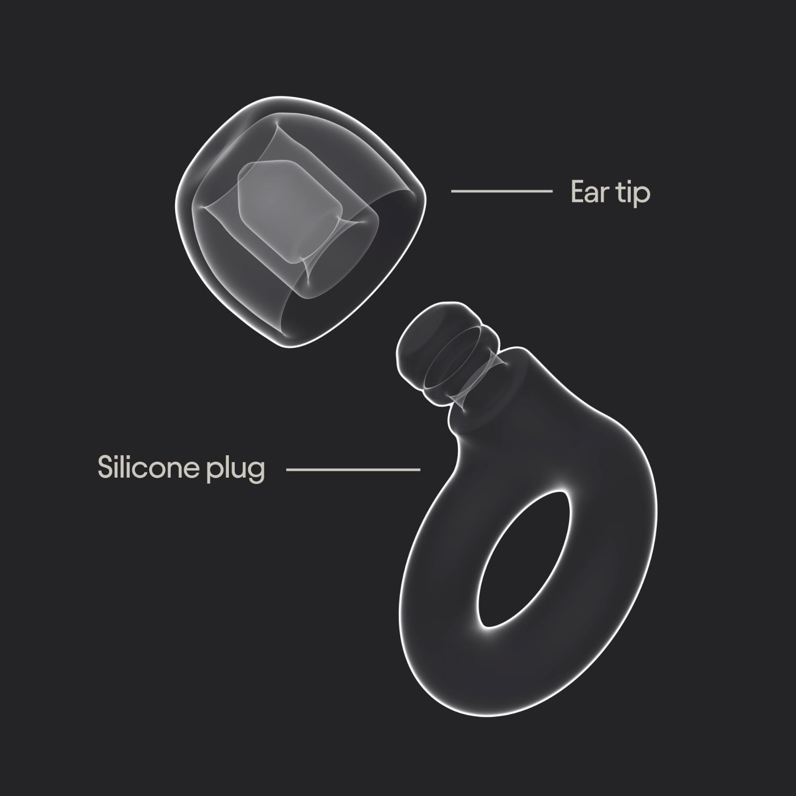 Loop Quiet 2 Ear Plugs Violet 24dB SNR Flexible Hearing Protection Customize Fit
