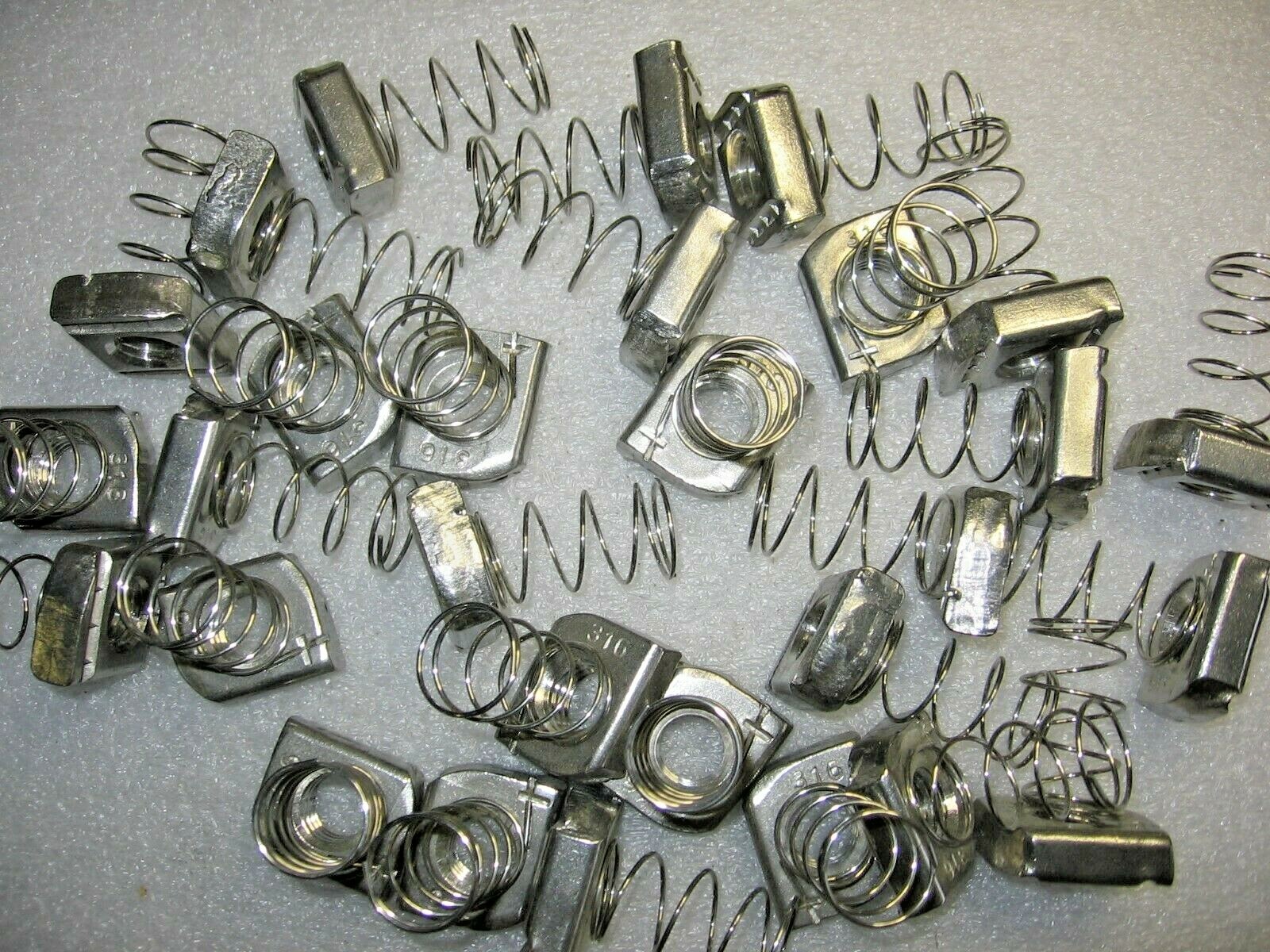 100) PUPCO 5/8″-11 Threaded Channel Spring Nuts 316 Stainless Steel for Unistrut