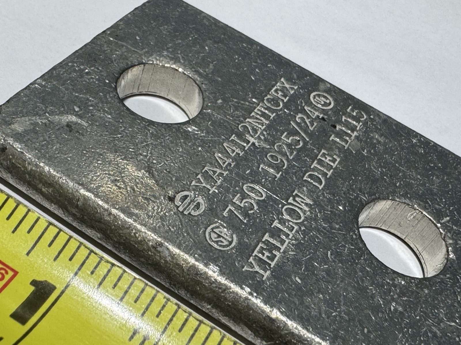 YELLOW DIE L115 – YA44L2NTCFX COPPER COMPRESSION CRIMP TERMINAL