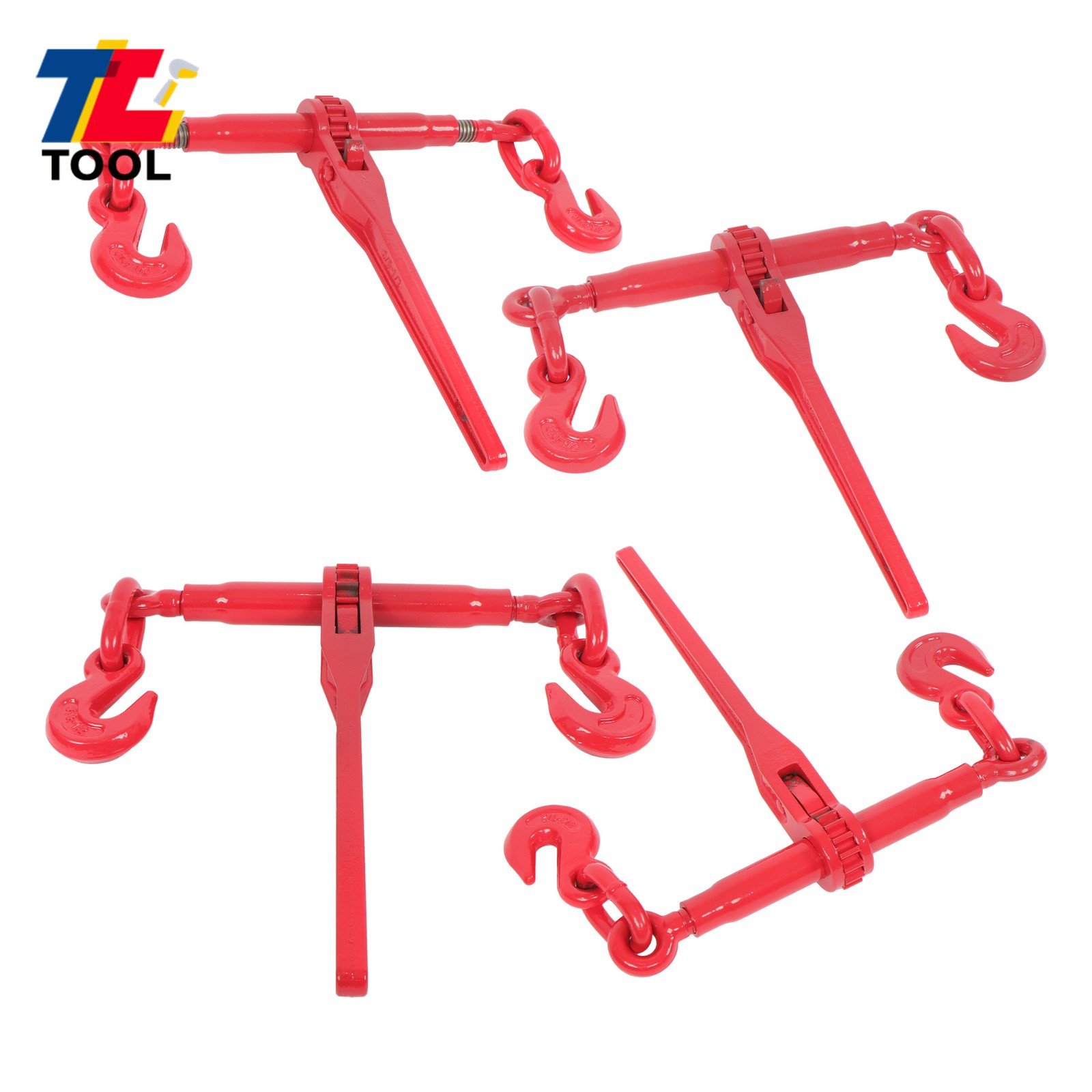 4 Pack 3/8″- 1/2″ Chain Binder Ratchet Load Binder 9200lbs for Tie Down