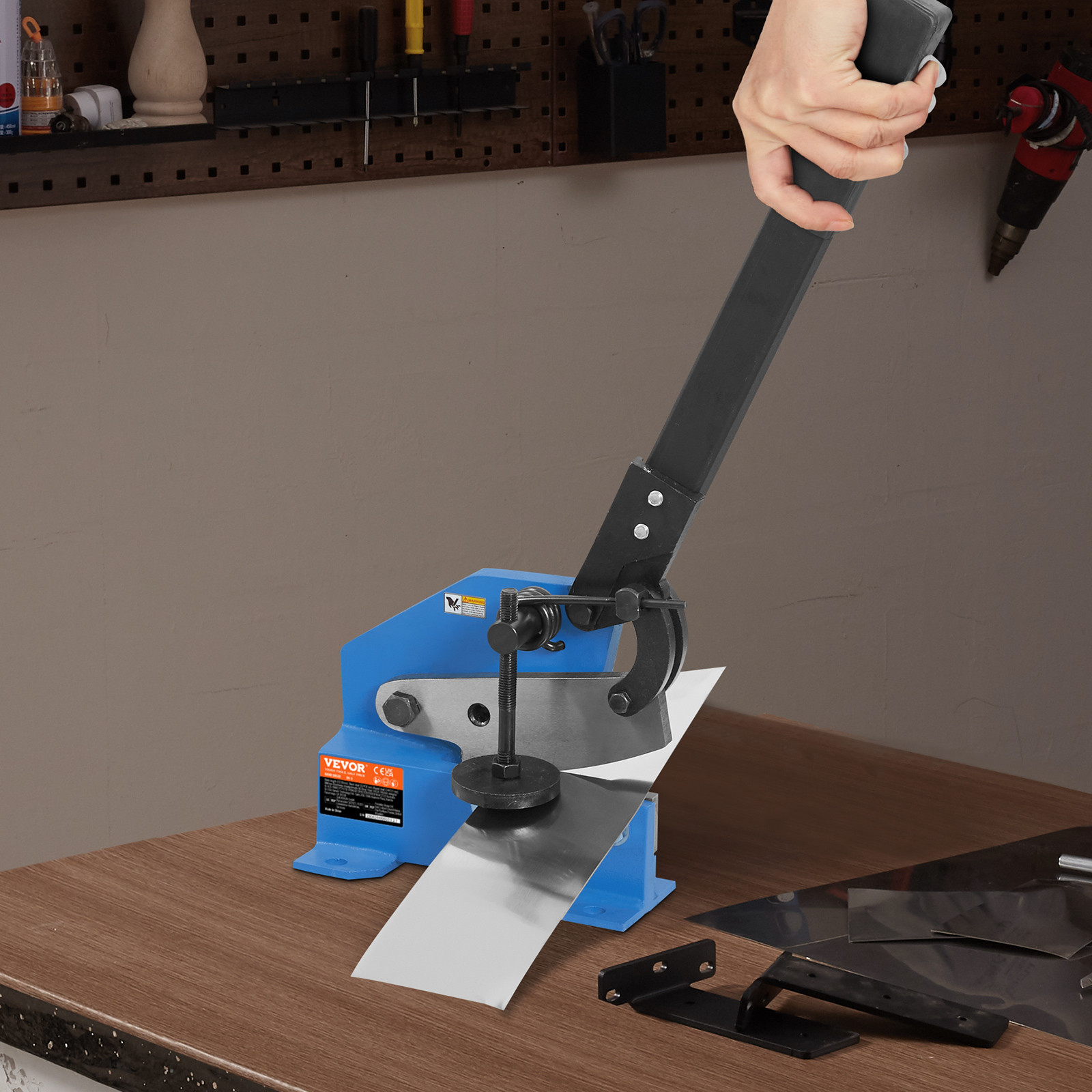 VEVOR 5″ Manual Hand Plate Shear Benchtop Cutter Metal Sheet Processing Q235