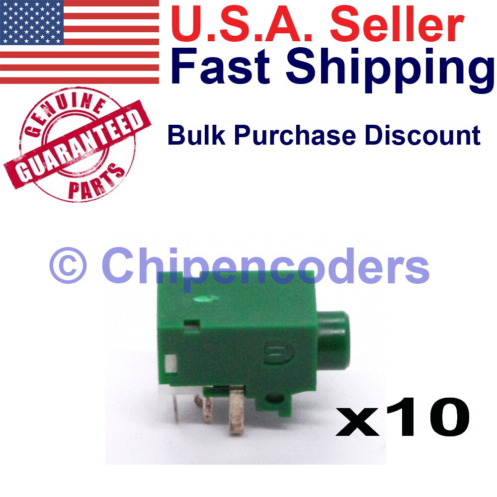 10 pcs Hosiden HSJ3000-01-010 3.5mm Miniature Audio Jack PCB Mount