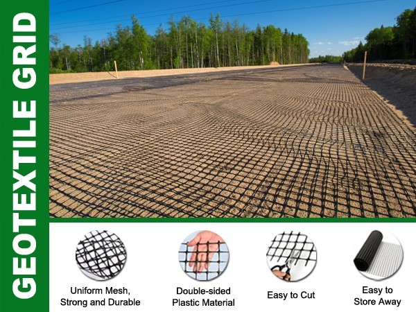 Geogrid for Retaining Wall, Bi-Directional Universal Stabilization Grid Fence US