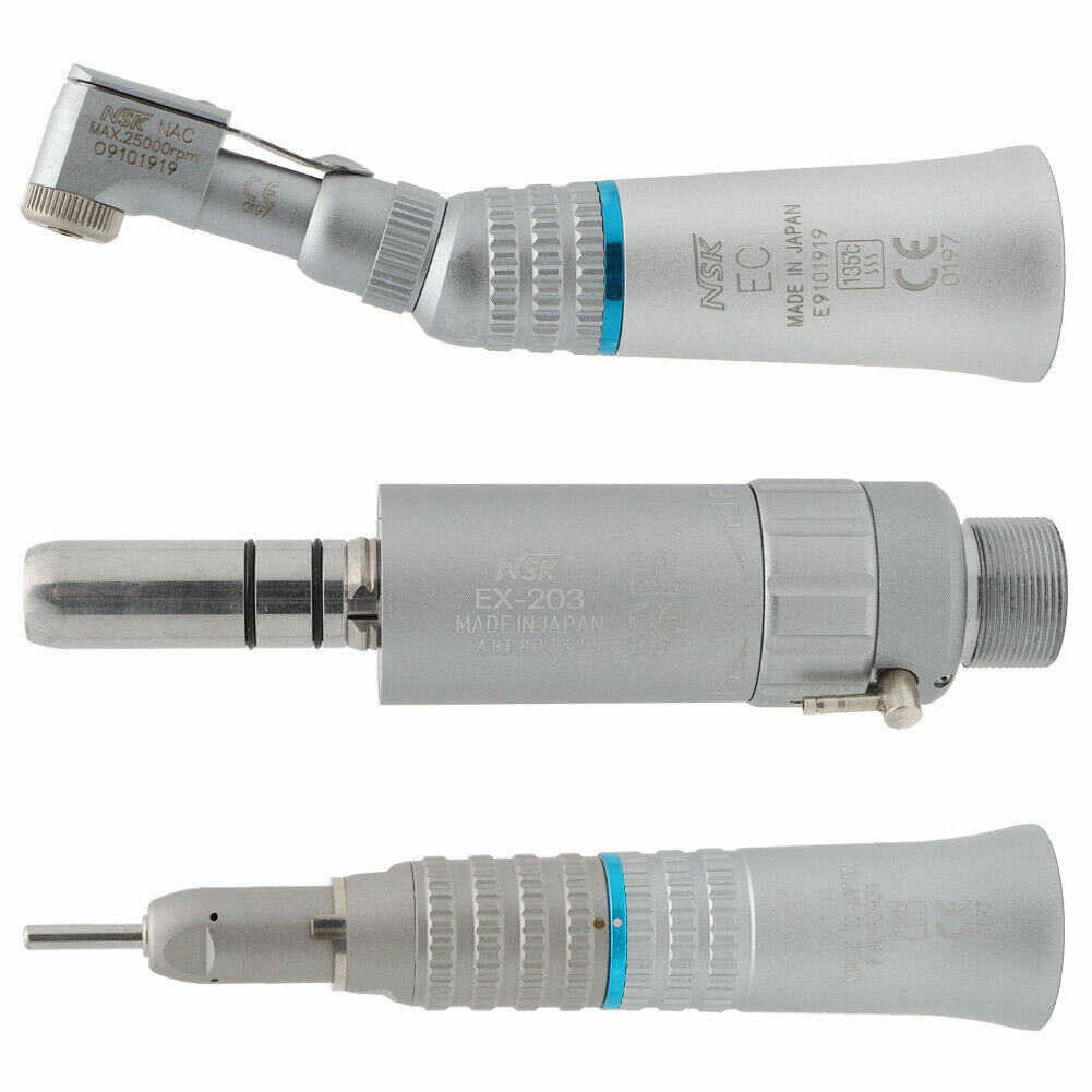 Dental Low Speed Handpiece Drill Complete Kit EX-203 Set Borden 2 Holes US STOCK