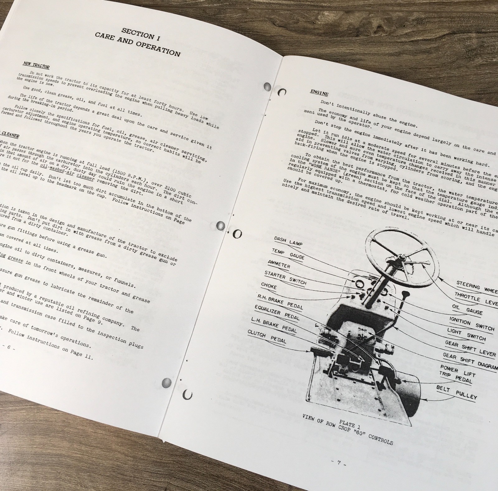 Oliver 60 Row Crop Tractor Parts Operators Manual Set Owners Catalog Book