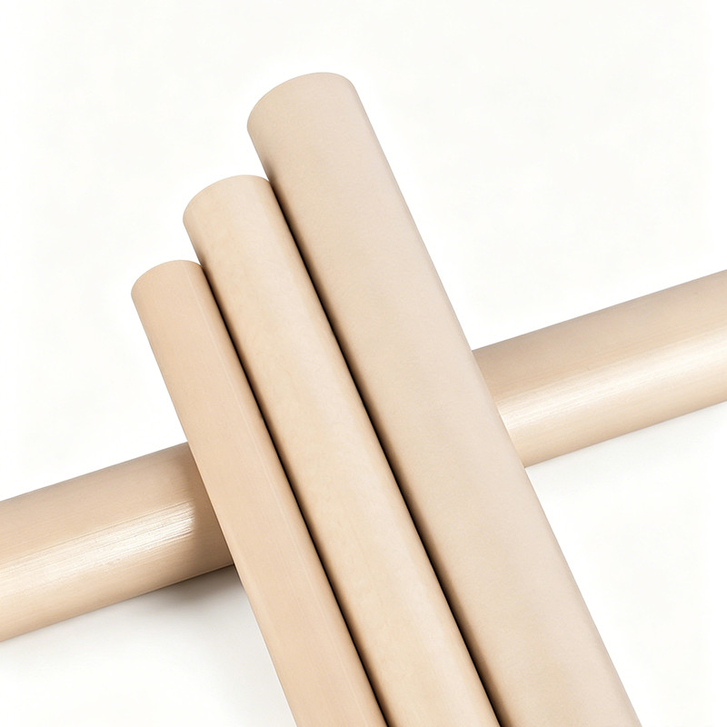 Natural PEEK Round Bar Rod High Temperature Engineering Plastic 100-500mm Length