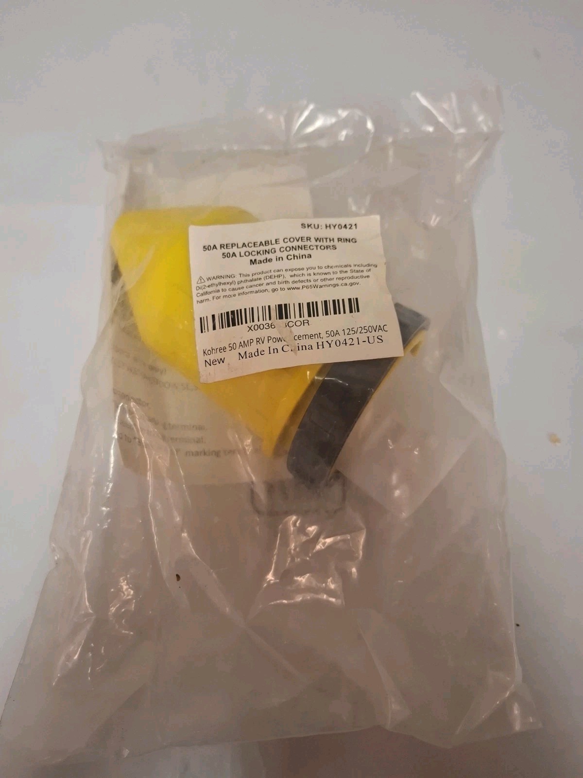 Kohree 50 Amp Rv Power Cord Cover Twist Lock Plug Boot Inlet Locking Plug