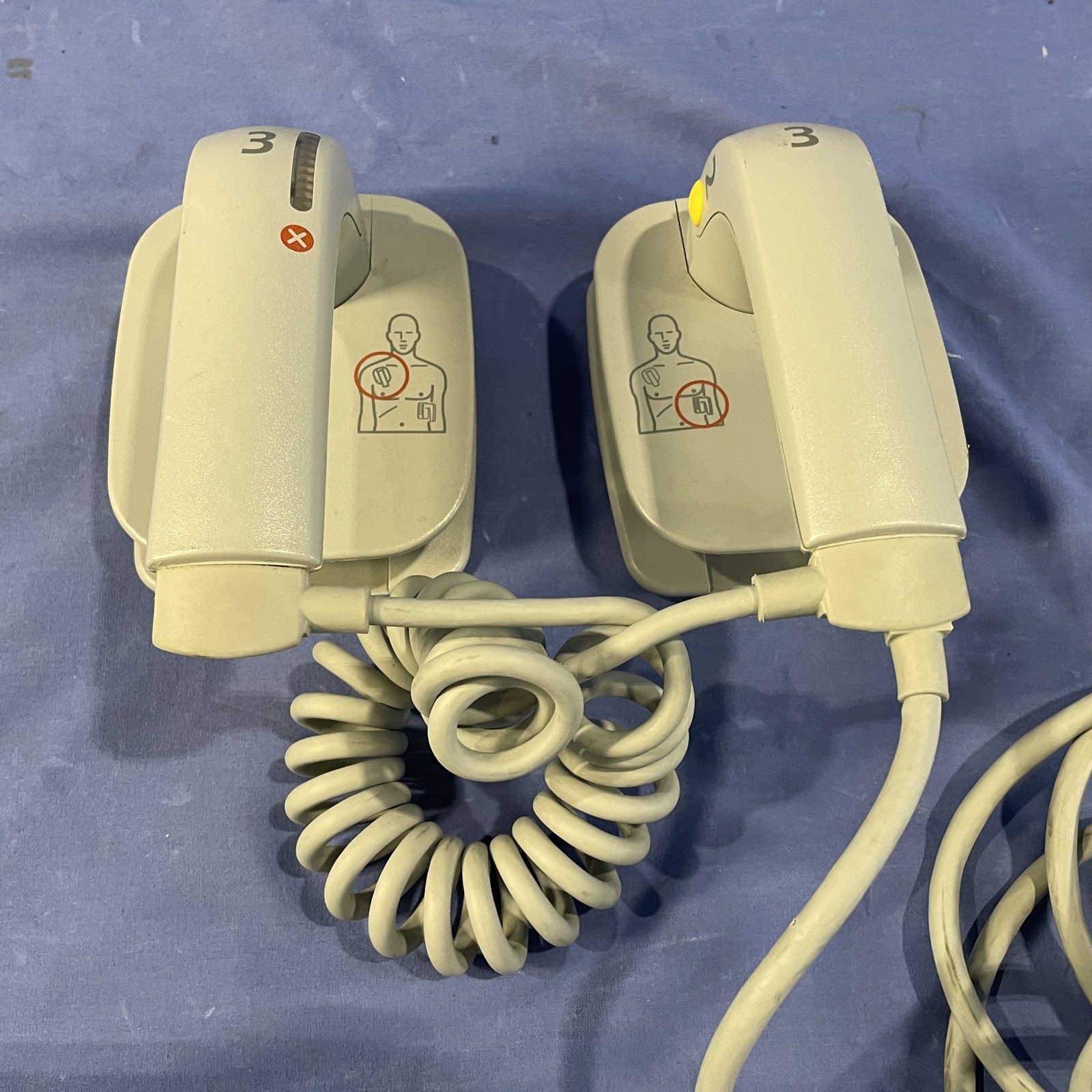 Philips M3543A External Hard Defibrillator Paddles Water Resistant