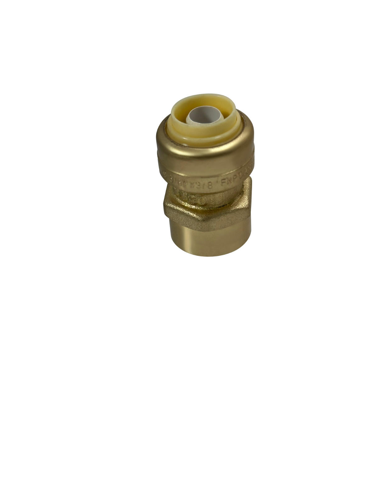 10 Pcs XFITTING 3/8″ Push FIt x 3/8″ Female NPT Adapter, Lead Free Brass