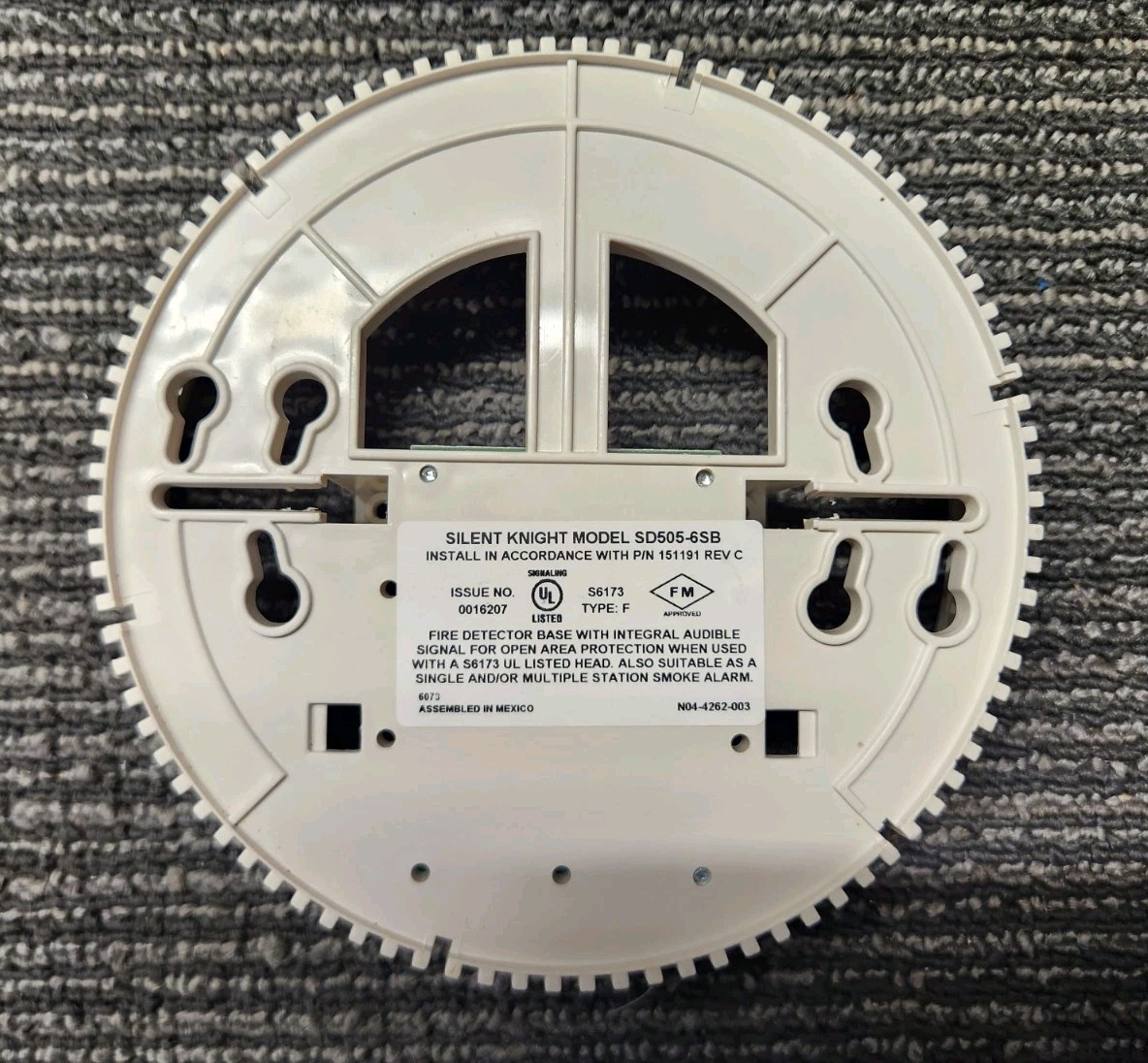 Silent Knight SD505-6SB Sounder Base With Module, w/ Warranty, Free Shipping