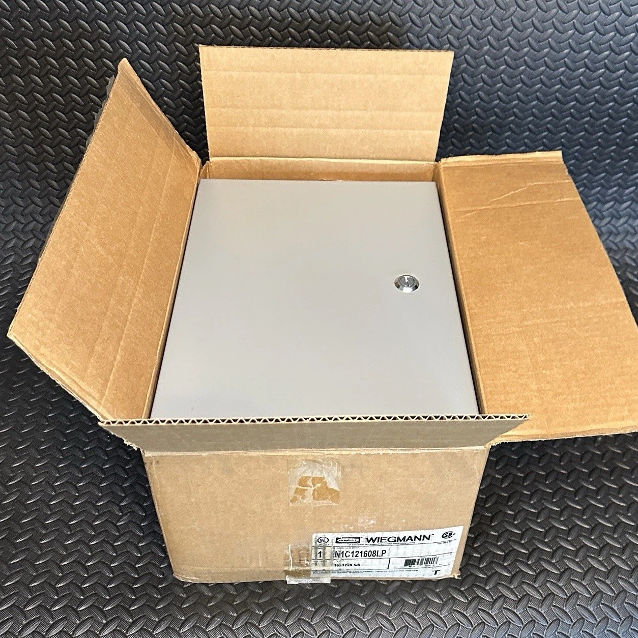 Hubbell-Wiegmann N1C121608LP Enclosure, 12x16x8 NEMA 1 New In Box