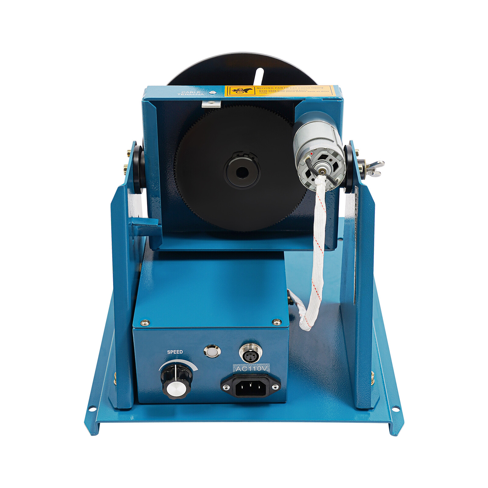 Small Workpieces Rotary Welding Positioner Turntable Table Blue 10W DC24V AC110V