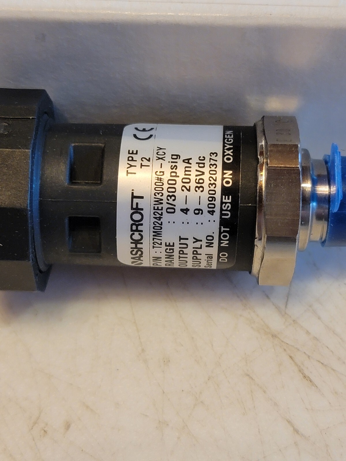 Ashcroft T27M0242EW300#G-XCY Pressure Transducer,Pressure 30 Psi. 2AGC6, A18