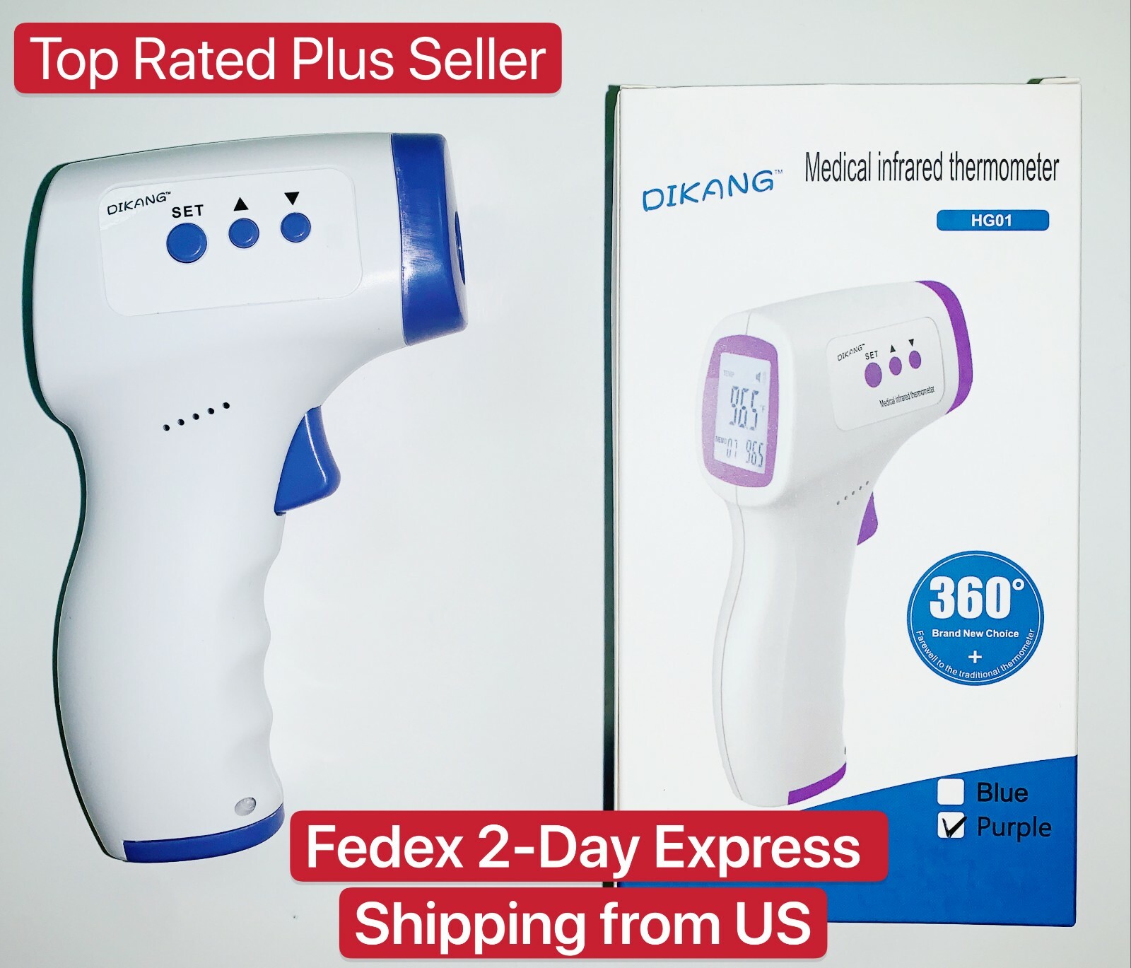 Medical No-Contact Body Forehead IR Infrared Digital Thermometer CE&FDA Approved