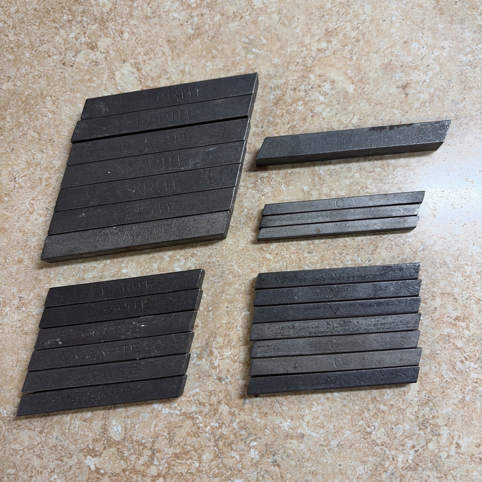 Lot of 24 High Speed Steel Tool Bits Square Clarite