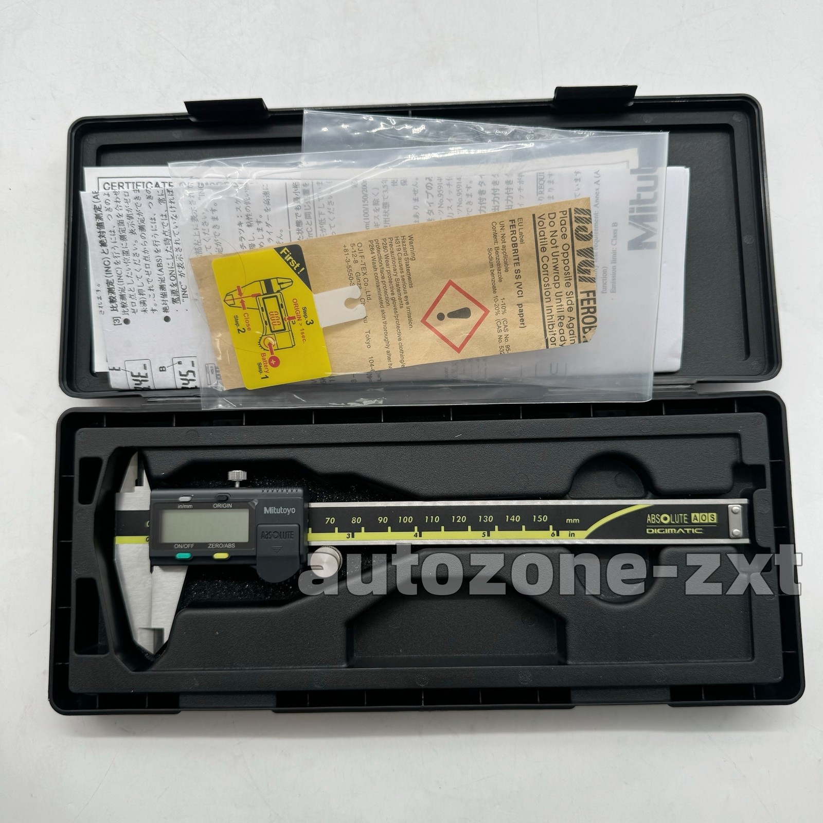 500-196-30 150mm/0-6 Absolute Digital Digimatic Vernier Caliper Mitutoyo Japan