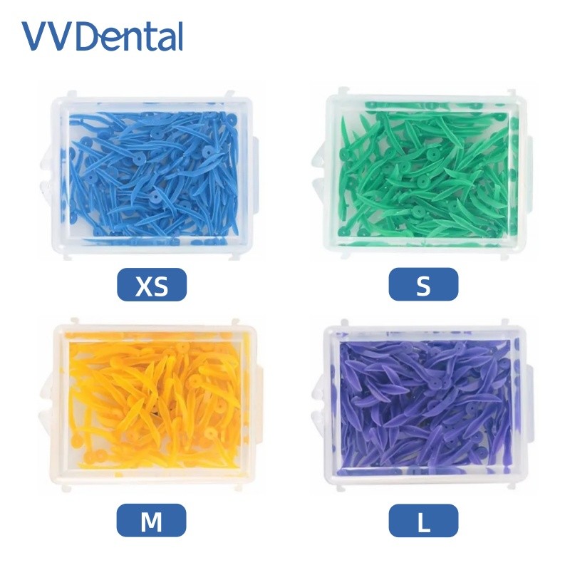 Mixed Disposable Plastic Wave Shape Dental Tooth Gap Composite Interdental Wedge
