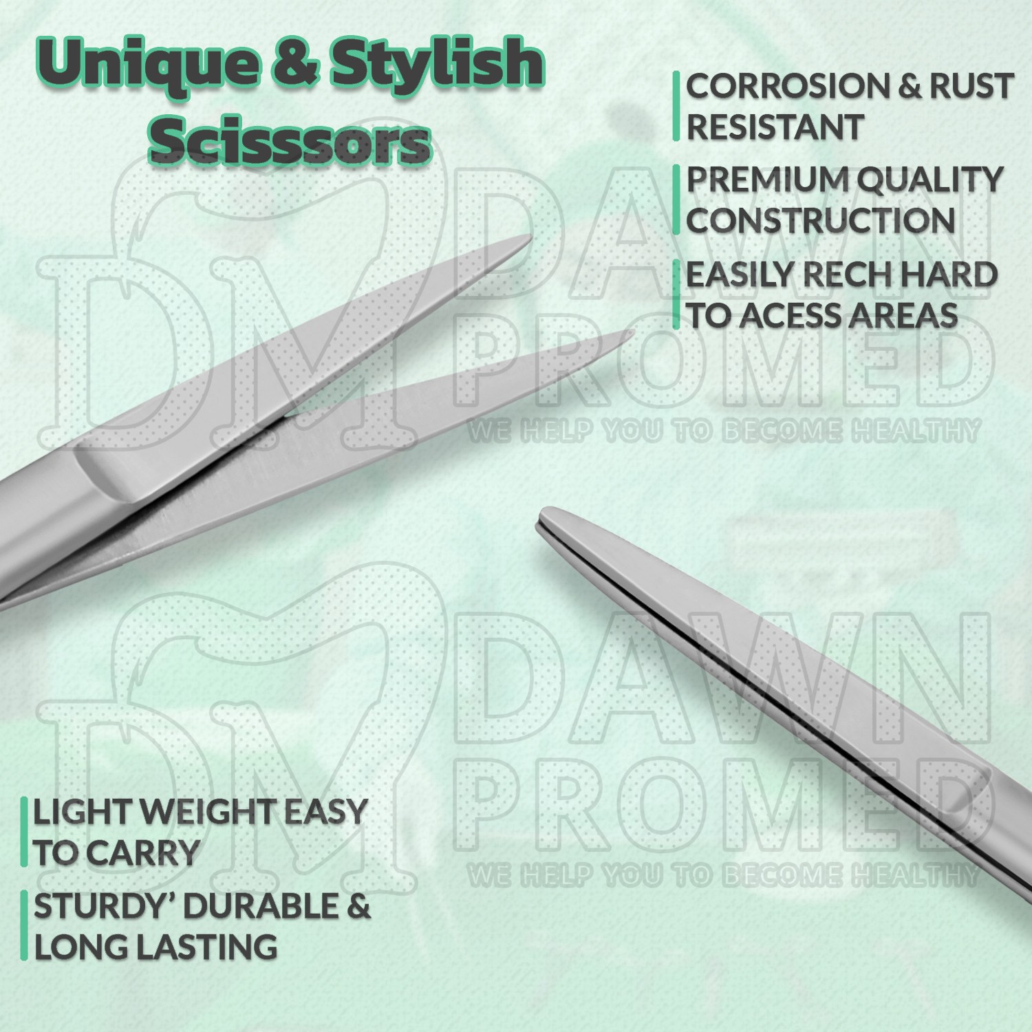 Iris Scissors 3.5″ Straight Round Pattern Dental Veterinary Surgical Instruments