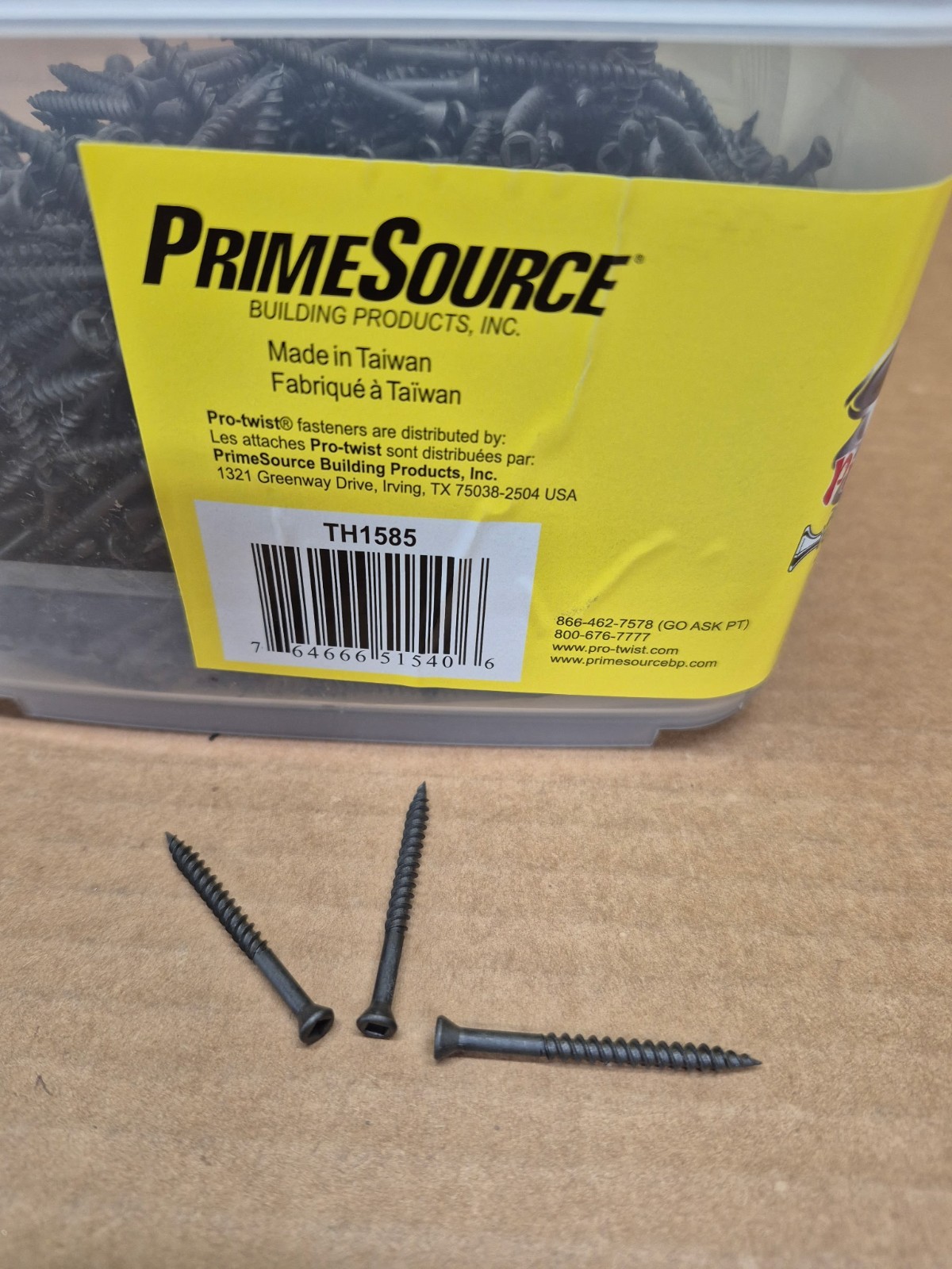 #6 x 1- 5/8″ Trim Screws Phosphate Coat 5LB 1,000 plus screws FREE SHIPPING