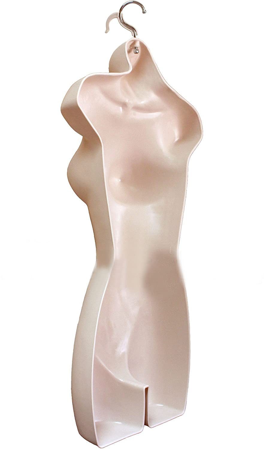 Lightweight Stackable Flesh Mannequin Clothing Form for Display and Storage
