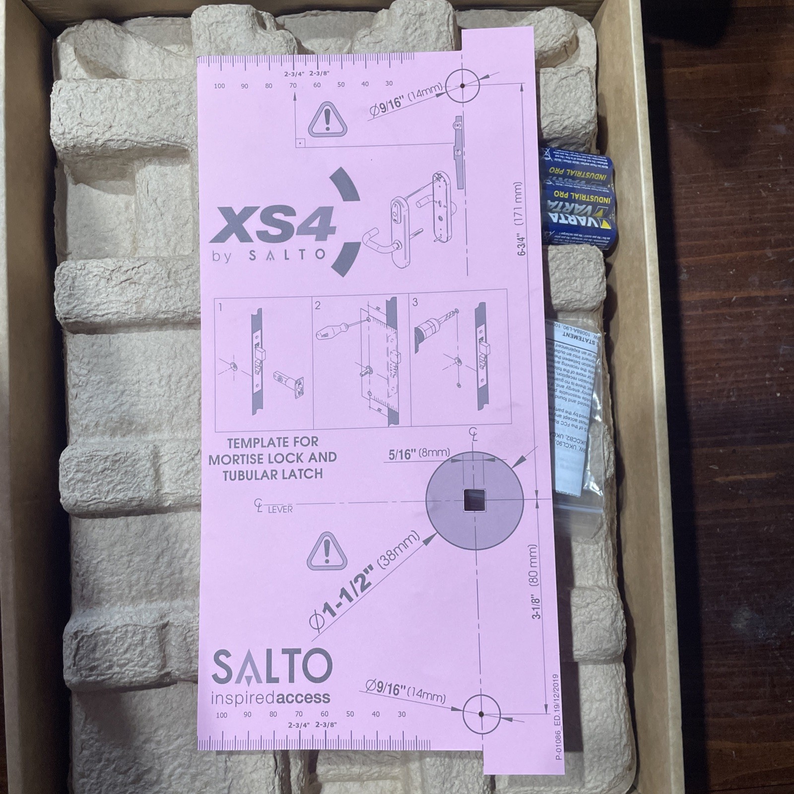 Salto XS4 Original Entry Lock Electronic Door Lock black missing hardware