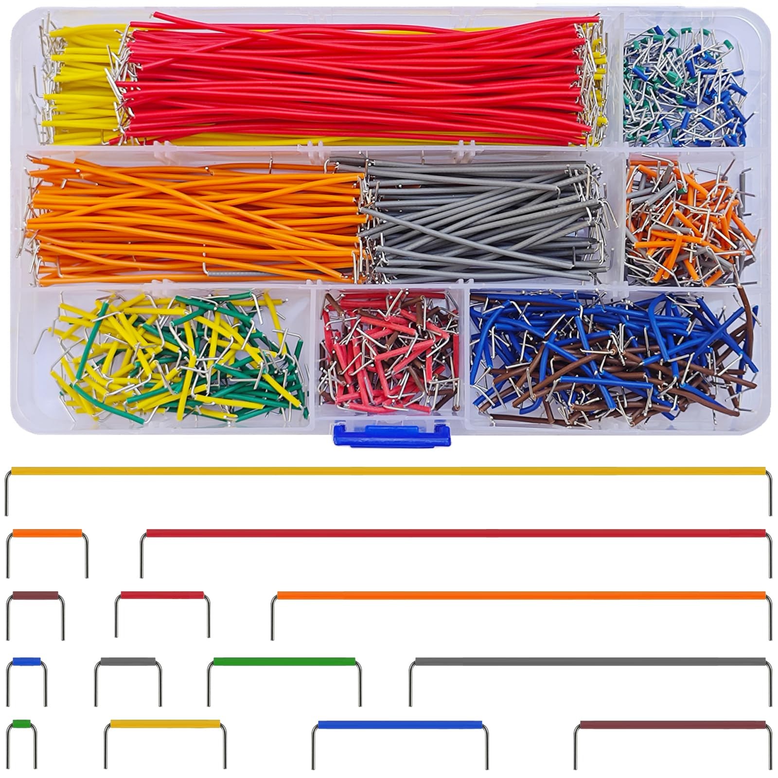 840 Pcs Breadboard Jumper Wires Kit, 14 Lengths Solderless Multicolor
