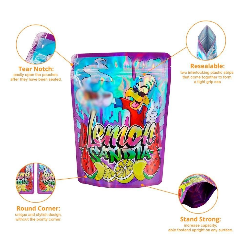 28g Mylar Bags Heat Sealable & Resealable for Samples & Food Packaging