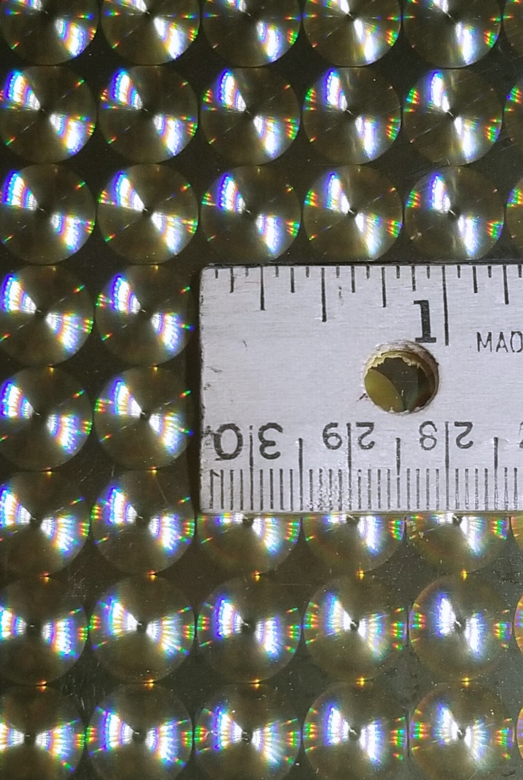 Gold Holo Bubbles Film Sign Plotter Vinyl Film