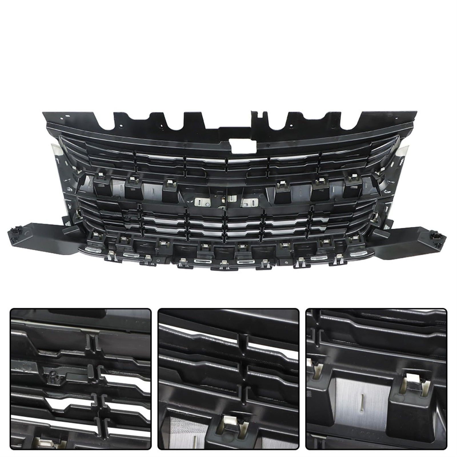 Front Bumper Gray Frame Grille Assembly Replacement for Colorado 2015 2016 2017