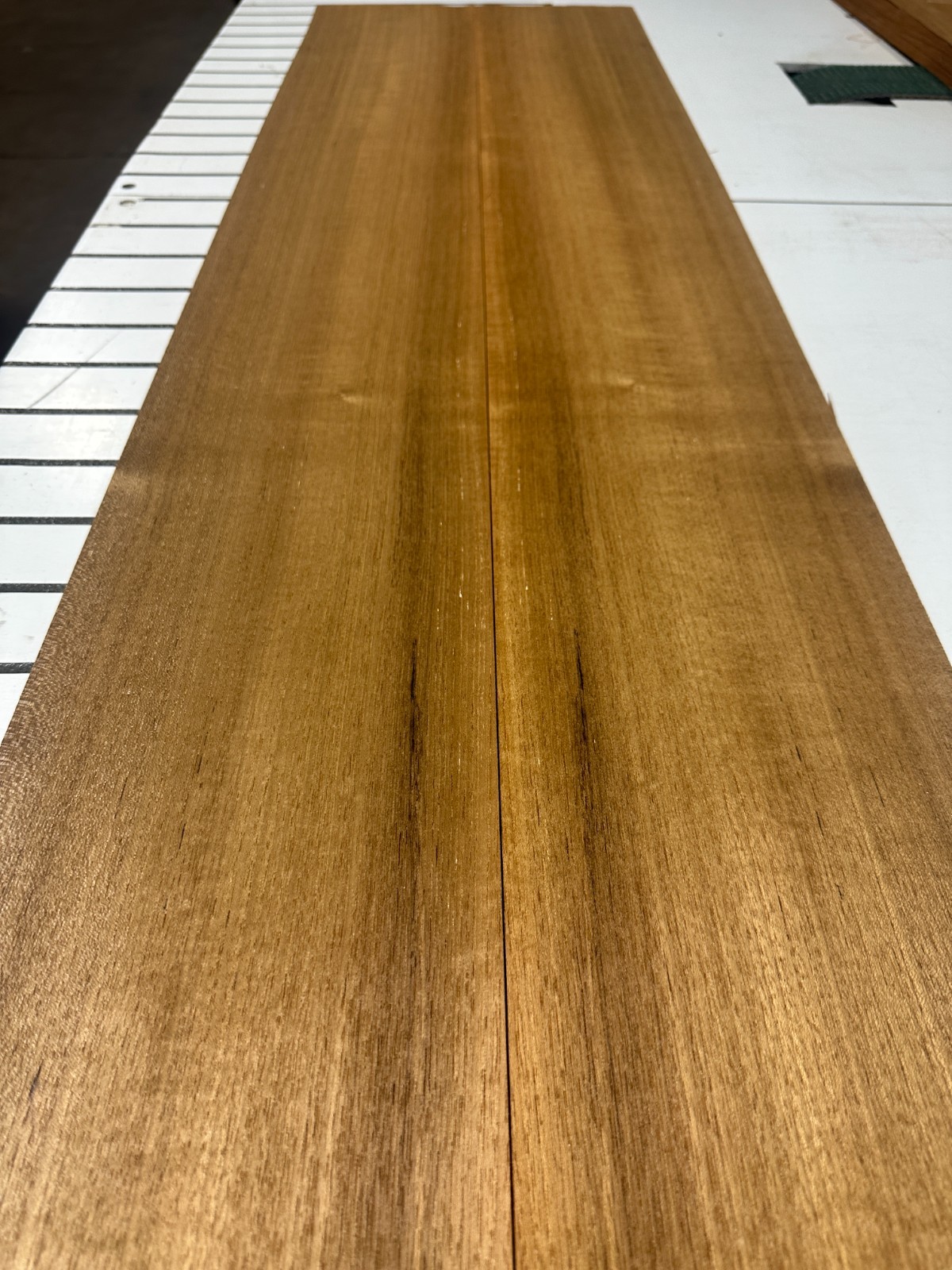 Teak Raw Wood Veneer 2 sheets 88″ x 7.5» 917R