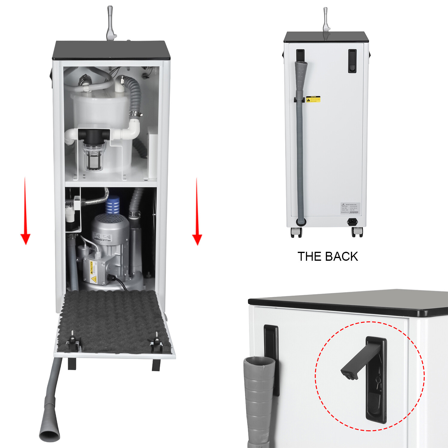 300W Portable Dental Suction System for Assisting Saliva Aspiration GS-M300 CE