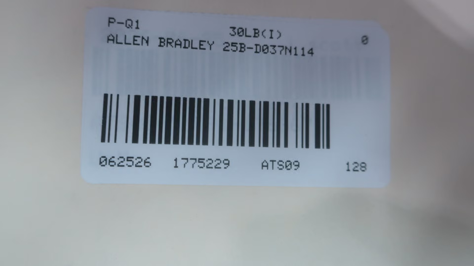 Allen Bradley 25B-D037N114 Powerflex 525 Drive 25hp 323-528vac 0-460vac 0-500hz