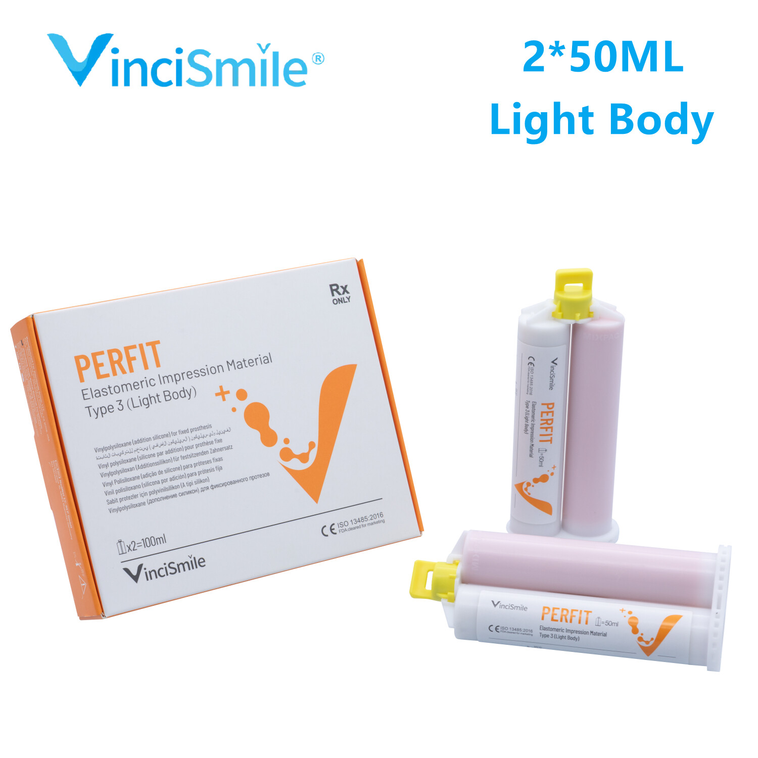 Dental Crown & Bridge Impression Material Light Body 2*50ML – Fast / Normal Set