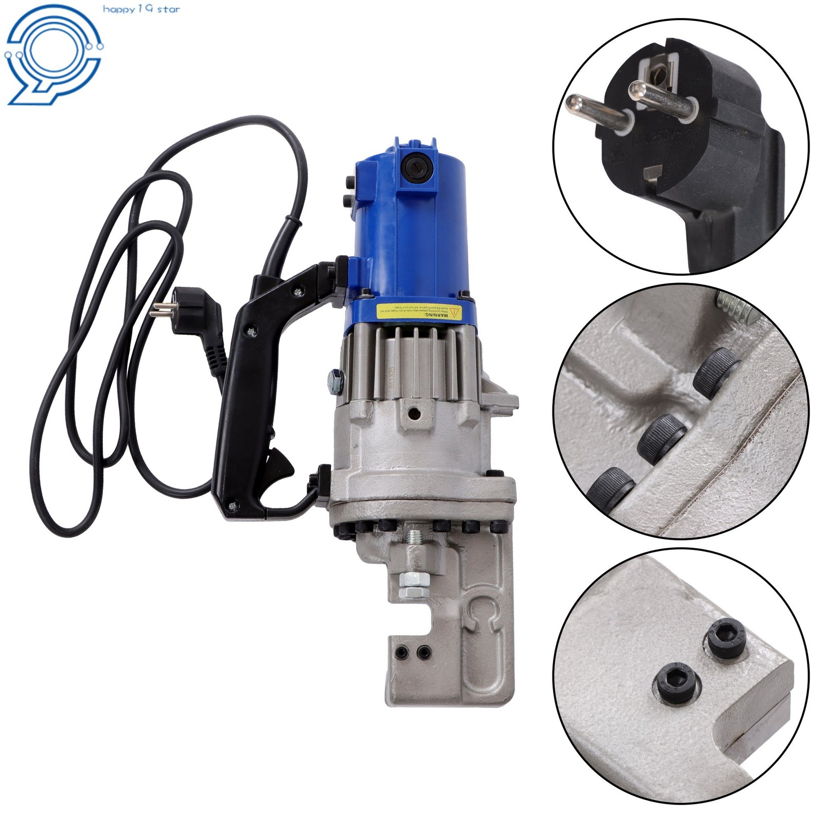 Hydraulic Rebar Cutter 1350W RC-22 3/20»-7/8» Adjustable Dust-Free Operation