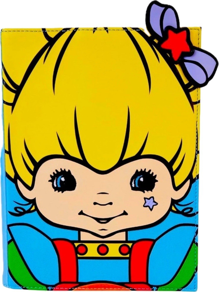 Loungefly Rainbow Brite Faux Leather Journal Notebook Lined Pages Zipper Pocket