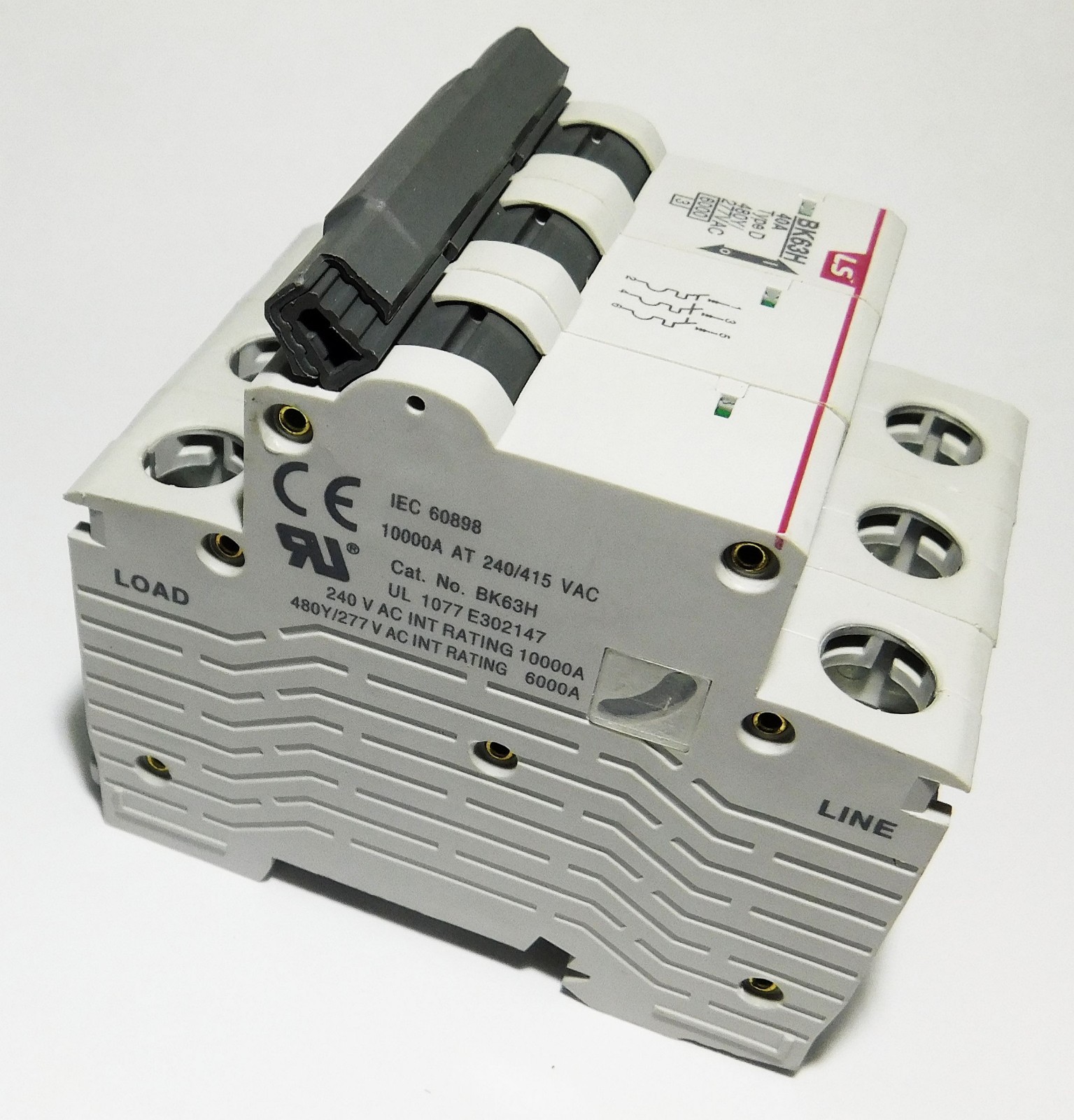 30 Amp LSis 3 Pole Din Rail MCB Circuit Breaker UL1077 10kA @ 480V; 6kA @ 240V