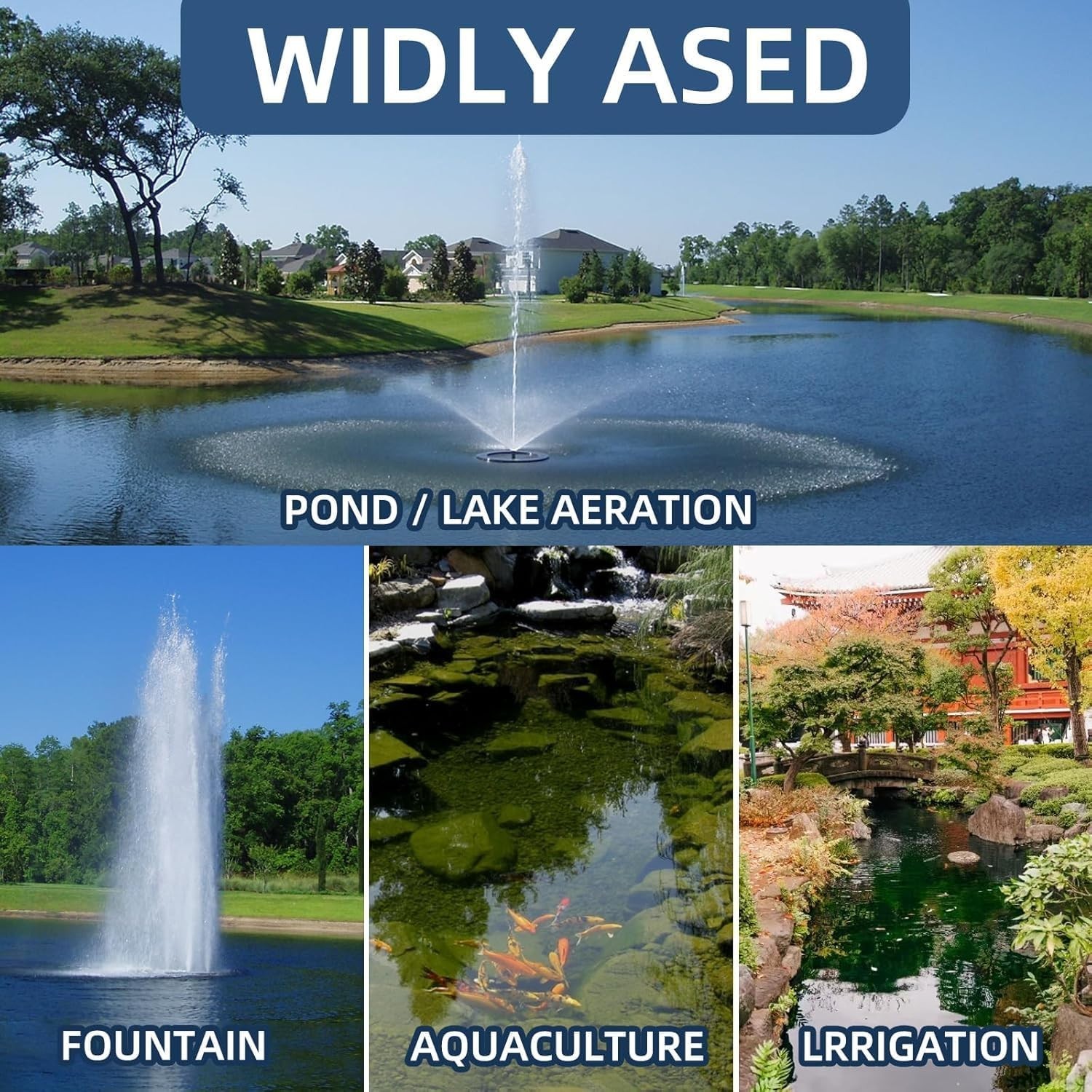 3/8 Inch Self Sinking Aeration Hose,100 Feet Weighted Pond Aerator Hose Kit 8…