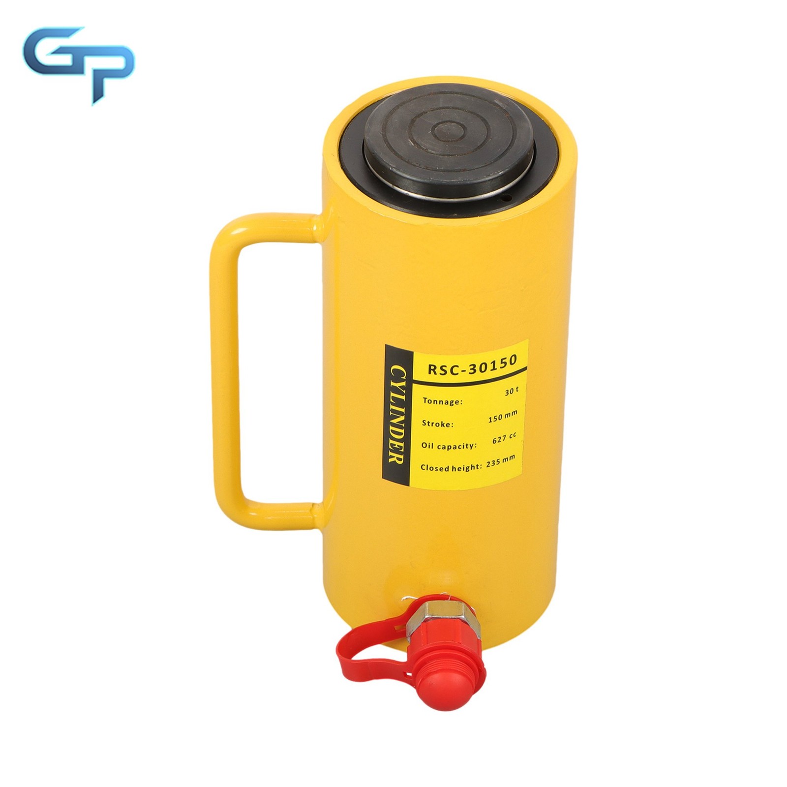 30 Ton 6″ Stroke Portable Hydraulic Cylinder Ram Single Acting Lifting Cylinders